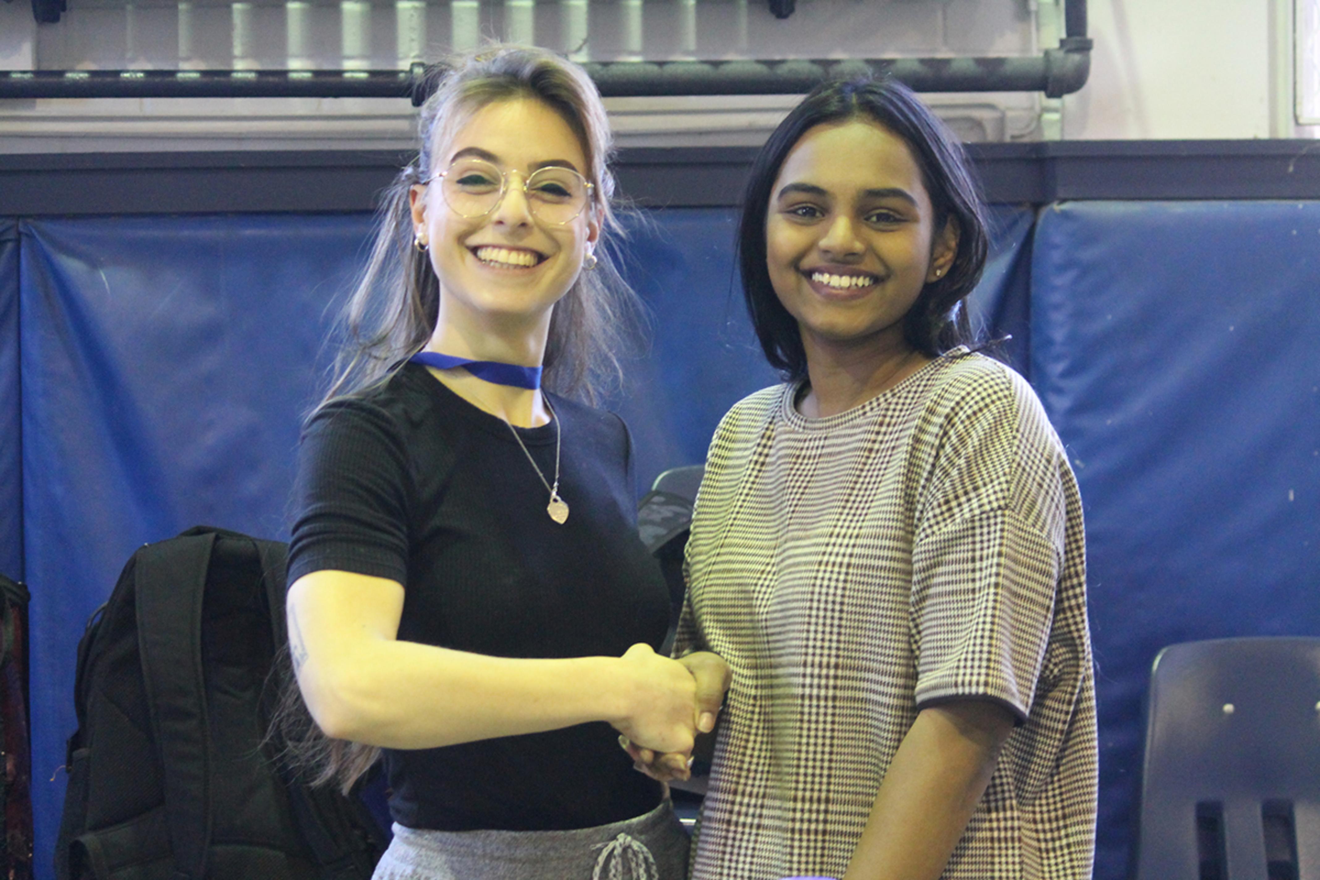 Two ESL students
